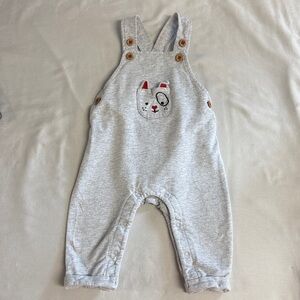 Ellen Degeneres - Light Grey Baby Overalls with adjustable shoulder straps